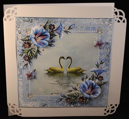 Beautiful Love Swans Topper by Yvonne Middleton