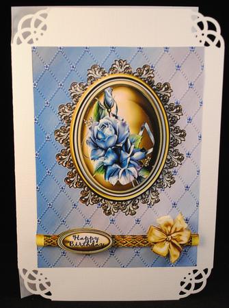 Porcelain Roses Floral Cameo Pyramage by Yvonne Middleton