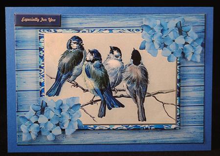 Vintage Male Card Birdsong by Yvonne Middleton