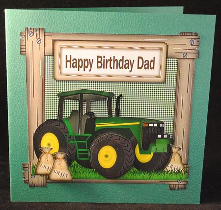 Big Green Farm Tractor by Yvonne Middleton