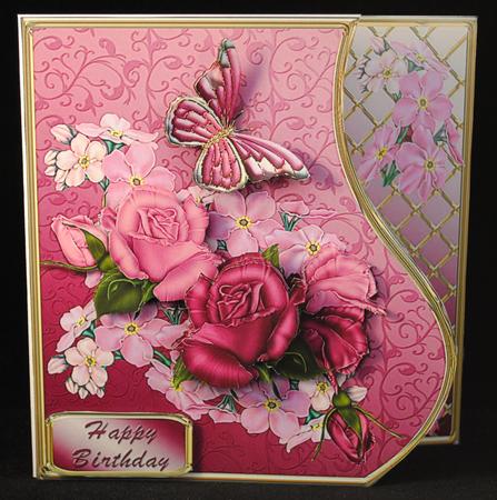 Dusky Roses - Wavy Border Card Mini Kit by Yvonne Middleton