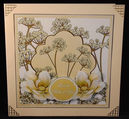 Cream Magnolia Both of You 7in Time Flower Deco Topper by Yvonne Middleton