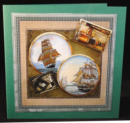 Tall Ships at Sea 8x8 Card Mini Kit by Yvonne Middleton