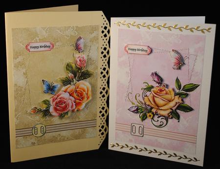 2 Floral Toppers by Yvonne Middleton