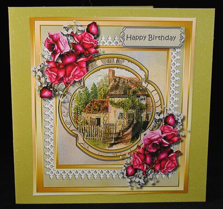 Beautifil Rose Cottage (pyramid ) by Yvonne Middleton