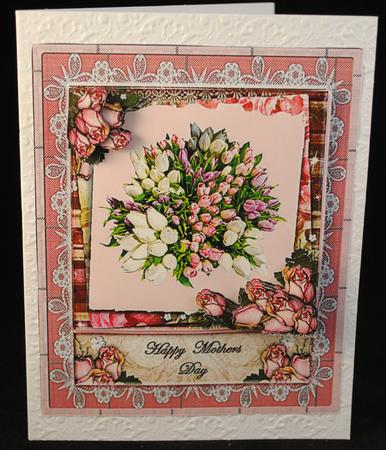 Tulips and Vintage Roses by Yvonne Middleton