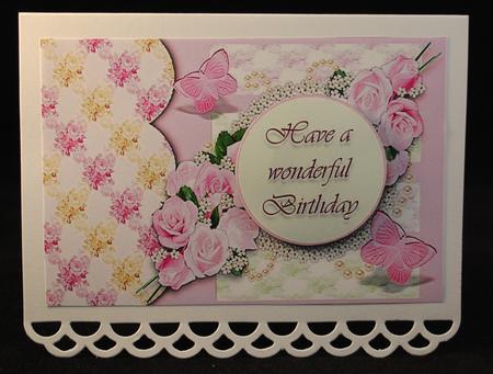 Pink Rose Birthday by Yvonne Middleton