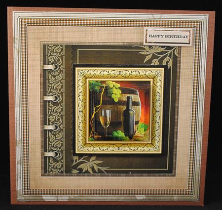 Good Wine 8x8 Card Mini Kit by Yvonne Middleton
