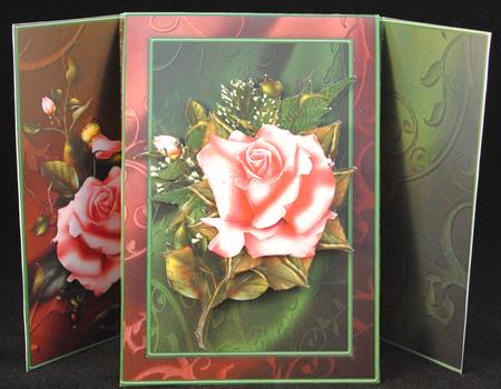 Sweet Rose - Gate Folded Easel by Yvonne Middleton