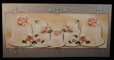 Large Dl Card Wedding Cakes by Yvonne Middleton