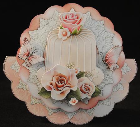 Celebration Roses Wobble Card Mini-kit by Yvonne Middleton