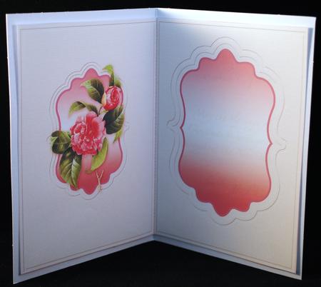 Camellias Quick Card Matching A5 Insert by Yvonne Middleton
