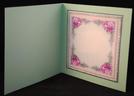 Oriental Bird & Roses Insert by Yvonne Middleton