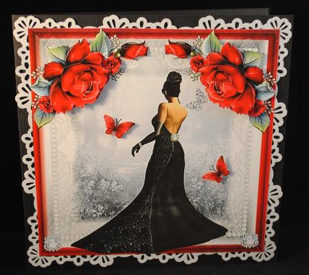 Beautiful Sabrina and the Roses Topper by Yvonne Middleton