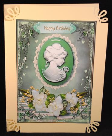 Beautiful Cameo and Gardenia's on Baby's Breath  by Yvonne Middleton