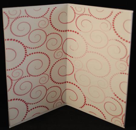 Red and White Swirls Insert by Yvonne Middleton
