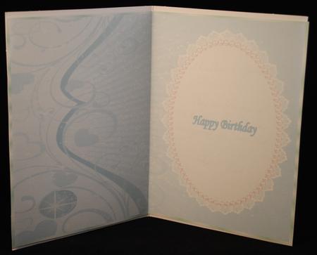 Green Hearts and Swirls Insert, with Lace & Pearls 2 by Yvonne Middleton