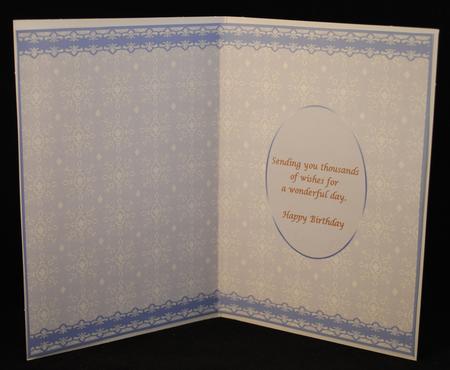 Purple Patterned Birthday Insert by Yvonne Middleton