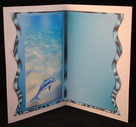 Wave Card Aquatic Insert by Yvonne Middleton