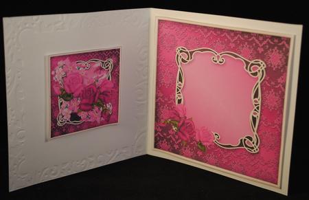 Dusky Roses 7" x 7" Card Insert by Yvonne Middleton