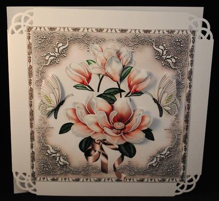 Magnolia Blossoms Quick Card by Yvonne Middleton