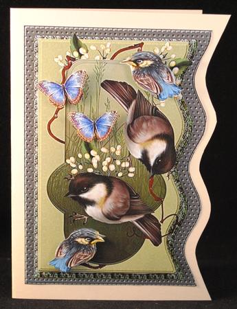 Wave Card Precious Birds by Yvonne Middleton