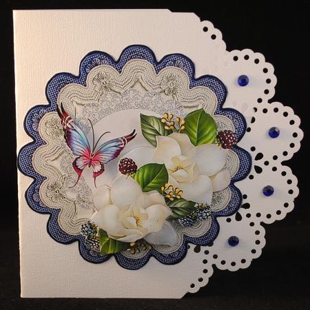 Lace Topper and White Camelias by Yvonne Middleton