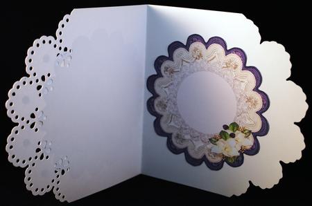 Lace Topper White Camelias Insert by Yvonne Middleton