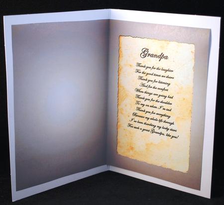 Grandpa - Thank You Insert by Yvonne Middleton