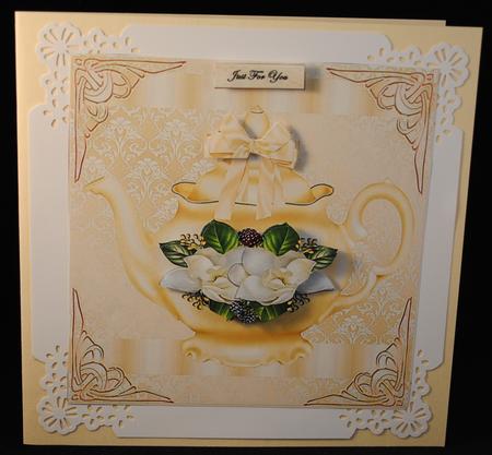 Teapot & Camelias by Yvonne Middleton