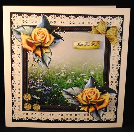 In the Meadow Broderie Frame by Yvonne Middleton