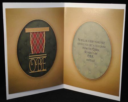 Here's Your Obe Award -  Over Bloomin'eighty! by Yvonne Middleton