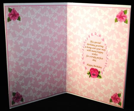 Pastel Pink Get Well Soon Insert by Yvonne Middleton