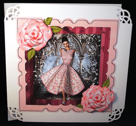 Summer Dress Card Front by Yvonne Middleton