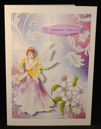 Daisies and Lace Watercolour Background by Yvonne Middleton