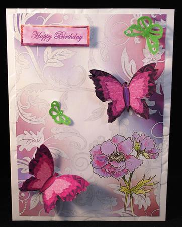 Anemone and Lace Watercolour Backgrounds by Yvonne Middleton