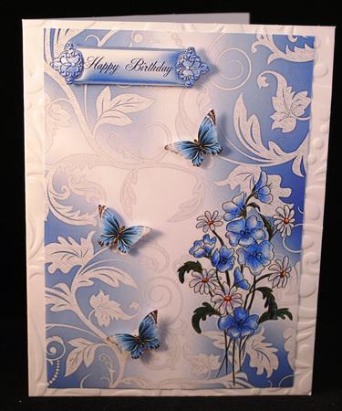 Field Daisies and Lace Watercolour Background by Yvonne Middleton