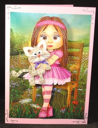 Best Friends A4 Card by Yvonne Middleton