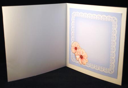8 x 8 Flowers Butterflies & Lace Matching Insert Panel by Yvonne Middleton