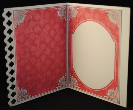 Dred Aged Lattice Fashion Base 7x5in Folded Insert by Yvonne Middleton