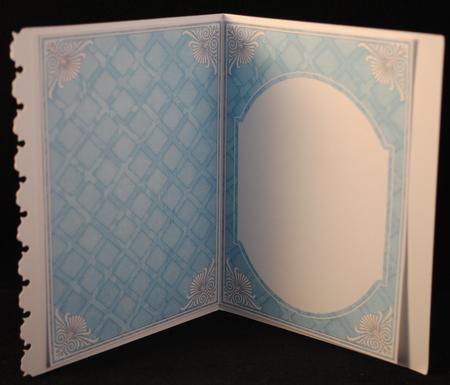 Dteal Aged Lattice Fashion Base 7x5in Folded Insert by Yvonne Middleton