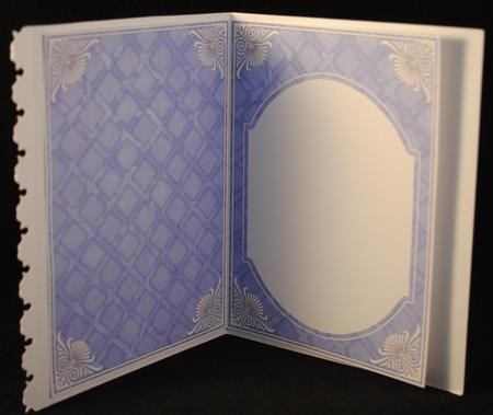 Lilac Aged Lattice Fashion Base 7x5in Folded Insert by Yvonne Middleton