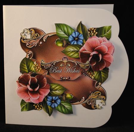Plum Camellia Layered Topper by Yvonne Middleton