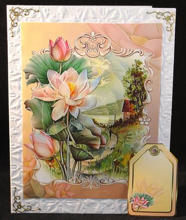 In Love of the Lotus at Sunset Cottage Pyramid by Yvonne Middleton