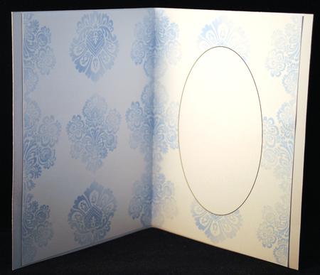 Damask Wedding Light Blue Insert by Yvonne Middleton