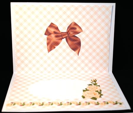 A5 Cream Roses Landscape Insert by Yvonne Middleton