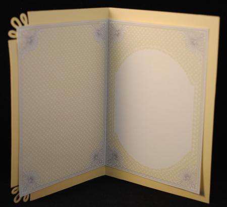Cream Dotty Fashion Base 7x5in Folded Insert by Yvonne Middleton
