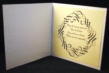 Insert for 8 Inch Card-scroll Frame 2-loving Memories Cream by Yvonne Middleton