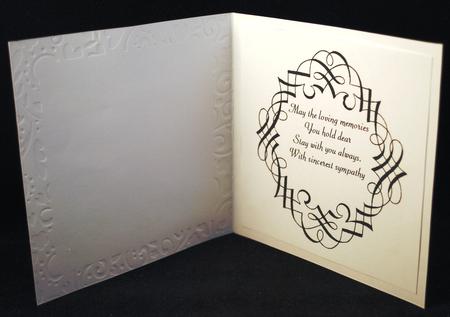Insert for 8 Inch Card-scroll Frame 2-loving Memories White by Yvonne Middleton