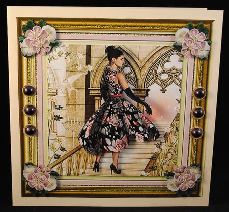 A Lady of Fashion 8x8ins Mini Kit by Yvonne Middleton